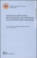 Analisi delle reti sociali: per conoscere uno strumento, uno strumento per conoscere