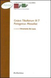 Corpus tibullianum III 7. Panegyricus messallae