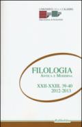 Filologia antica e moderna voll. 39-40