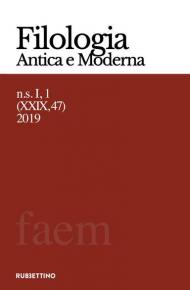 Filologia antica e moderna (2019). Vol. 47