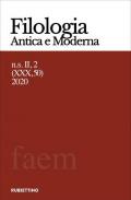 Filologia antica e moderna (2020). Vol. 50
