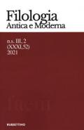 Filologia antica e moderna (2021). Vol. 52