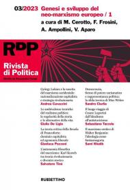 Rivista di politica (2023). Vol. 3: Genesi e sviluppo del neo-marxismo europeo/1