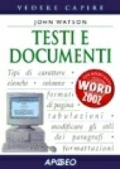 Testi e documenti