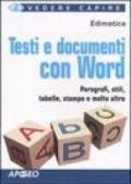 Testi e documenti con Word