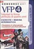 Concorsi per VFP 4. Volontari in ferma prefissata di quattro anni. Esercito, marina, areonautica
