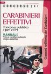 Concorsi per carabinieri effettivi. Concorso pubblico e per VFP 1. Manuale