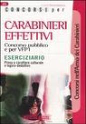 Concorsi per carabinieri effettivi. Concorso pubblico e per VFP1. Eserciziario