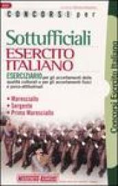 Concorsi per sottufficiali esercito italiano. Eserciziario