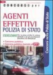 Concorsi per agenti effettivi. Polizia di Stato. Eserciziario