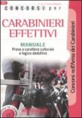Concorsi per carabinieri effettivi. Manuale
