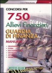 Concorsi per 750 allievi finanzieri guardia di finanza. Manuale