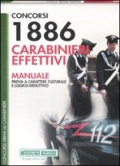 CONCORSI 1886 CARABINIERI EFFETTIVI Manu