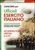 CONCORSI PER UFFICIALI ESERCITO ITALIANO Questionari