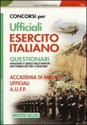 CONCORSI PER UFFICIALI ESERCITO ITALIANO Questionari