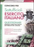 Concorsi per sottufficiali esercito italiano. Questionari