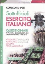 Concorsi per sottufficiali esercito italiano. Questionari