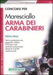 Concorsi per Maresciallo arma dei carabinieri. Prova orale