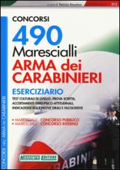 CONCORSI 490 MARESCIALLI ARMA DEI CARABINIERI Eserciziario