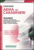 Concorsi Arma dei carabinieri. Temario