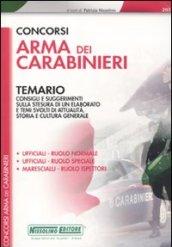 Concorsi Arma dei carabinieri. Temario