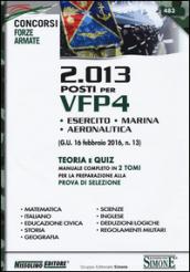 2013 posti per VFP4. Teoria e quiz