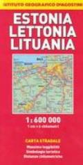 Estonia, Lettonia, Lituania 1:600.000