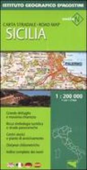 Sicilia 1:200 000. Ediz. multilingue