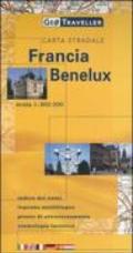 Francia, Benelux. Carta stradale 1:800.000