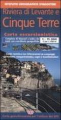 Riviera di Levante e Cinque Terre 1:75 000. Con guida turistica. Ediz. italiana e inglese