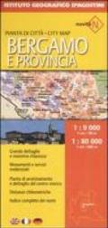 Bergamo 1:9 000-Provincia 1:80 000. Ediz. multilingue