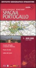 Spagna, Portogallo. Carta stradale 1:800.000