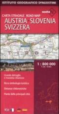 Austria, Slovenia, Svizzera 1:800.000