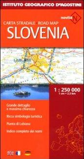 Slovenia. Carta stradale 1:250.000