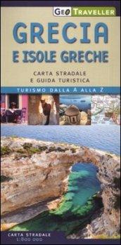 Grecia e isole greche. Carta stradale e guida turistica. 1:800.000