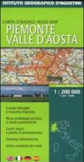Piemonte, Valle D'Aosta 1:200.000. Ediz. multilingue