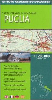 Puglia 1:200 000. Ediz. multilingue