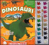 Dinosauri. Gli acquerelli maxi. Con gadget