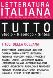 Tutto letteratura italiana