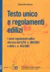 Testo Unico e regolamenti edilizi