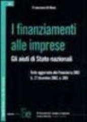 I finanziamenti alle imprese. Gli aiuti di Stato nazionali