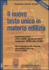 Il nuovo testo unico in materia edilizia