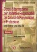 Corso di formazione per adetti e responsabili dei servizi di prevenzione e protezione. Linee guide ai corsi della 195