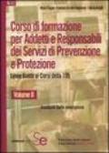 Corso di formazione per addetti e responsabili dei servizi di prevenzione e protezione. Linee guida ai corsi della 195: 2