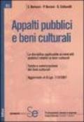 Appalti pubblici e beni culturali