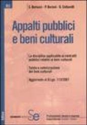 Appalti pubblici e beni culturali