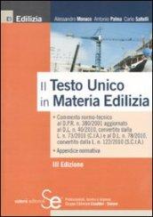 Il nuovo testo unico in materia edilizia