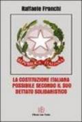 La Costituzione italiana possibile secondo il suo dettato solidaristico