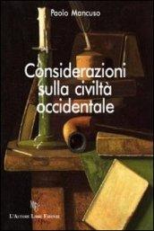 Considerazioni sulla civiltà occidentale