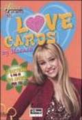 Love cards. Hannah Montana. Con adesivi